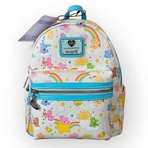 Loungefly Care Bears 40th Anniversary Backpack White Blue